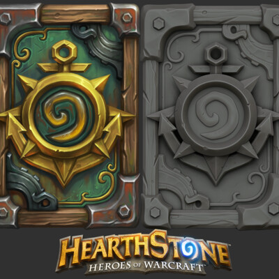 Tutorial_Stylized wood HearthStone (Fan_Art)