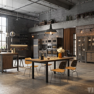 Various Loft Kitchen Designs