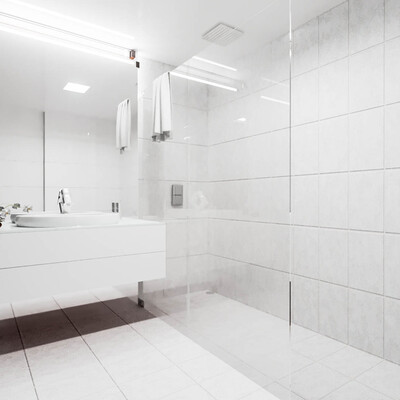 WC Castanho e branco