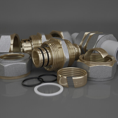 фитинг обжимной для металлопластиковых труб 20mm