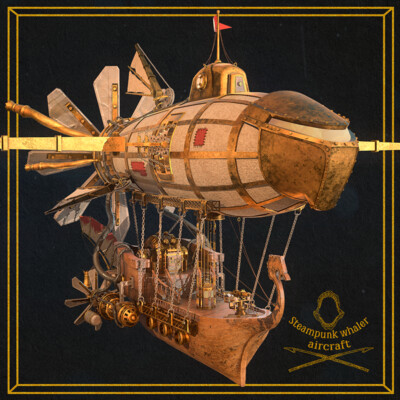 Steampunk whaler aircraft