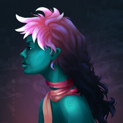 heavenly girl - sunset