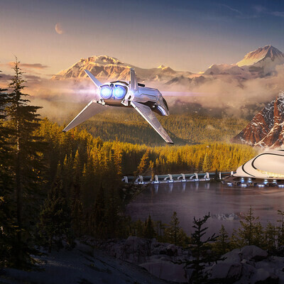 Spaceport in the mountains