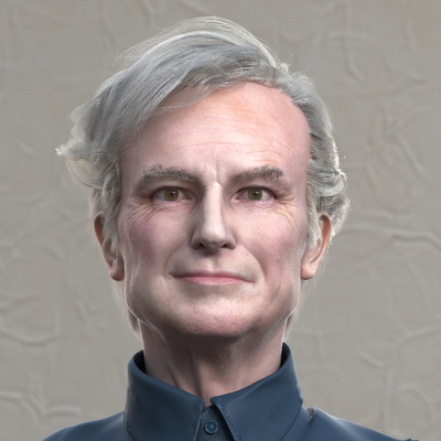 Richard Dawkins Portrait. Evolution Of The Eye.