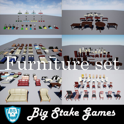 UE4 Furniture Collection Pack
