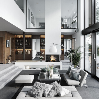 Modern house in Sweden