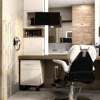 Cabinet in the spa salon
