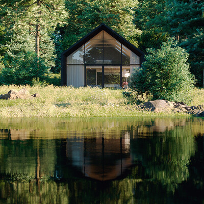 Lakeside house