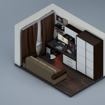 My room: Моя комната