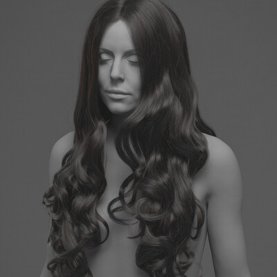 Long curly hair (XGen)