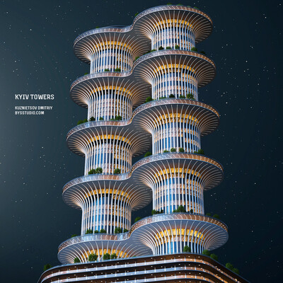 Kyiv Towers. Ukraine