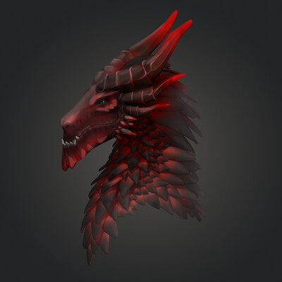 Flaming dragon