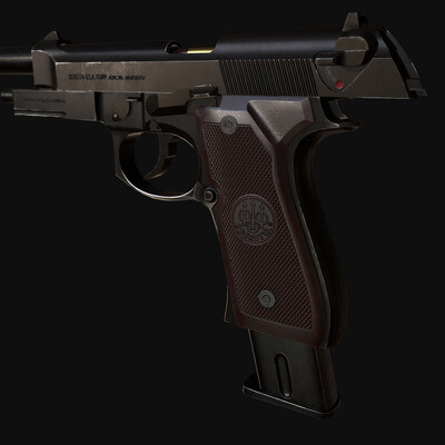 Beretta M9 Low Poly