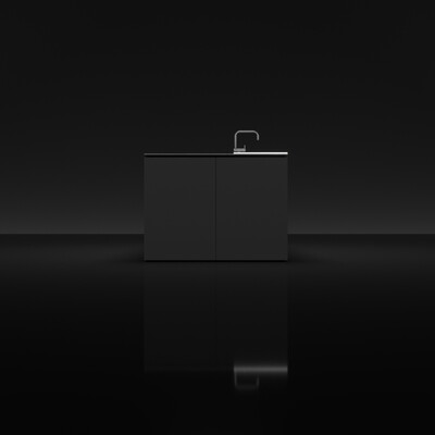 Animation of a kitchen island