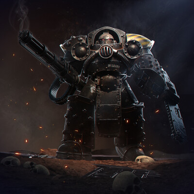 Iron Warriors legion terminator Warhammer 30k fan art