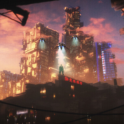 Quick sketches - "MEGA CITY"