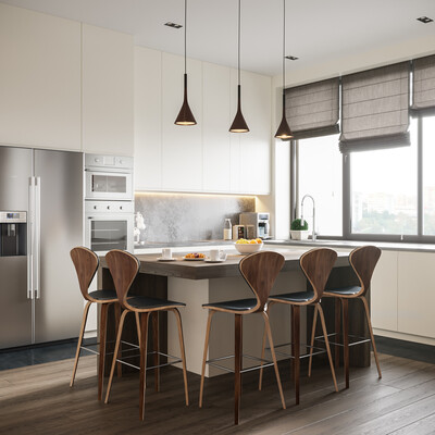 Beige and wood