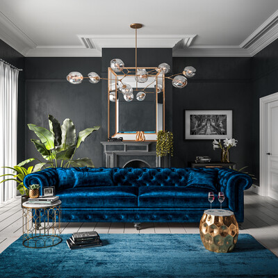 Blue accent