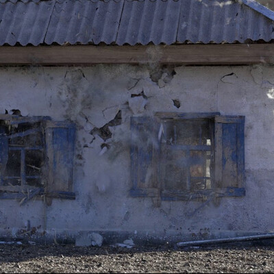 Village House Destruction Earthquake v01