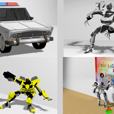 трансформеры 3d made from Russia