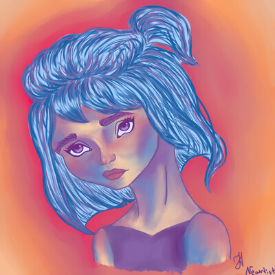 Colorful girl