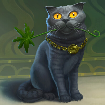 Портрет кота (Scottish Fold)