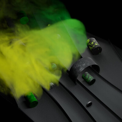 Yellow-green smoke