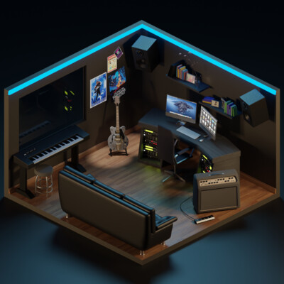 Комната музыканта