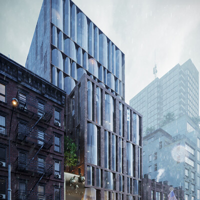 RESIDENTIAL COMPLEX, NEW YORK CITY The Snail Apartments