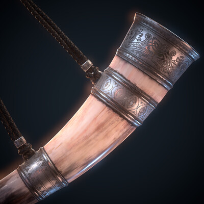 Viking Assets Part04 "Battle Horn" Real-time