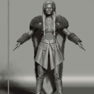 Northern Warrior Girl (WIP)