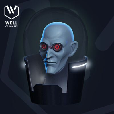 Mr. Freeze • Stylized head