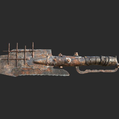 Post apocalyptic melee weapon