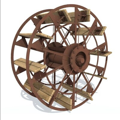 3D model Paddle wheel