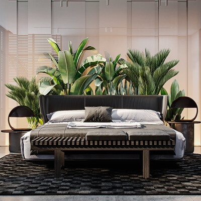 Dark apartment | Masterbedroom