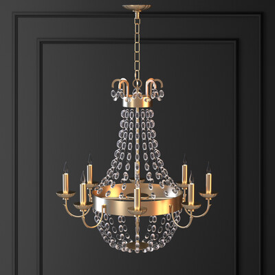Paris Flea Market Large 8-Light Chandelier