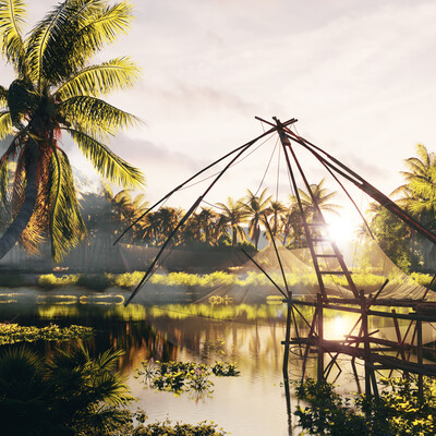 Vietnamese countryside .03.2020.  Sw: 3dmax, corona..PS..itooforest...  CG: VicnguyenDesign  Thanks all c@C.