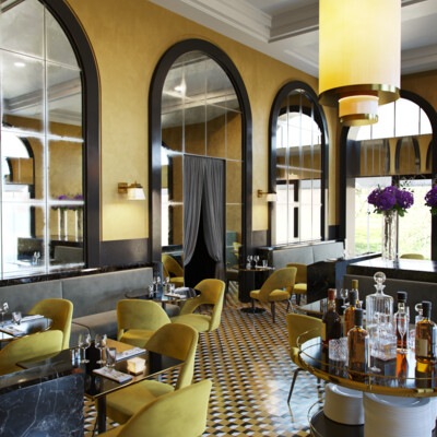 Visualization by reference: Restaurant Interior Le Flandrin, Paris. Визуализация по референсу Restaurant Interior Le Flandrin, Paris