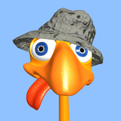 Страусенок 3D