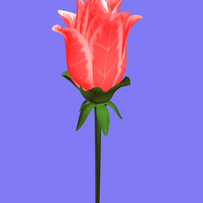 Роза 3D, открытки
