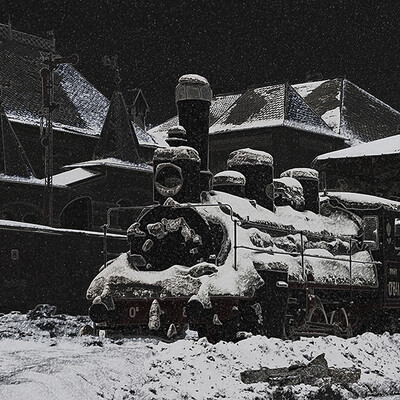 Зимняя ночь.