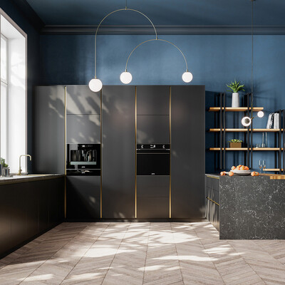 Modern Mid-Century Kitchen CGI