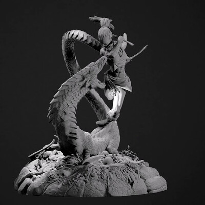 Battle with dragon