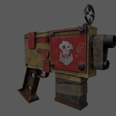 Ork slugga (game-ready)