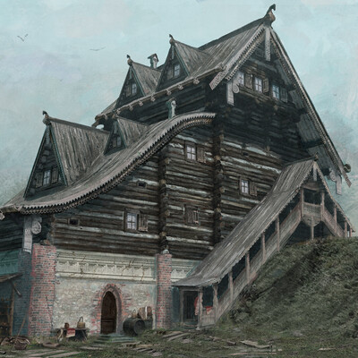 medieval slavic house concept