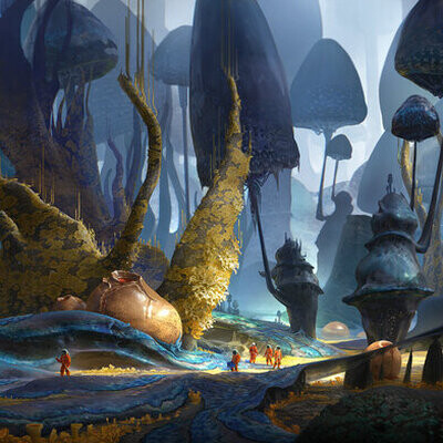 Студентка Леонова Анастасия / Курс "Концепт Арт Окружения, Matte Painting и 3D для 2D"