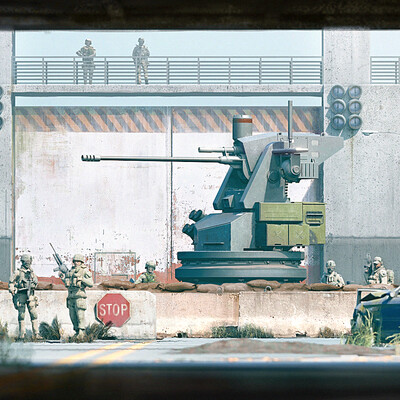 Automatic turret