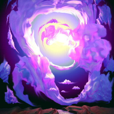 Neon clouds