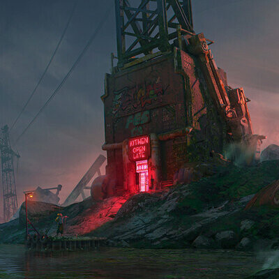 Студент Плеханов Александр / Курс "Концепт Арт Окружения, Matte Painting и 3D для 2D"