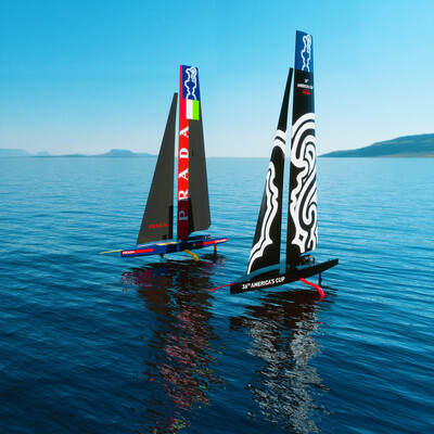 36th america's cup. Boat ac75